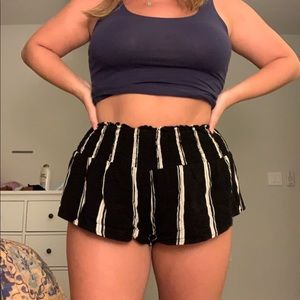 LA Hearts Striped Flowy Shorts